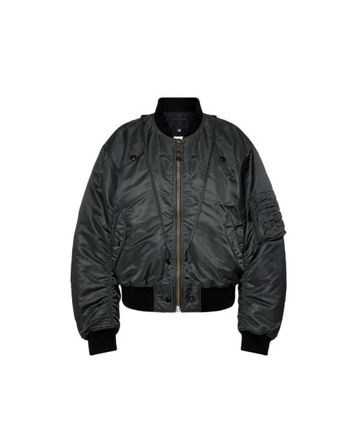 Maison Margiela Black Reversible Bomber Jacket