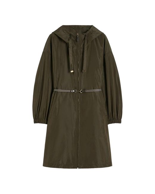 Max Mara Green Trench Coats