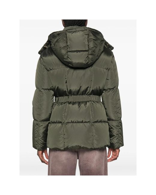Moncler Green Quilted Hooded Jacket