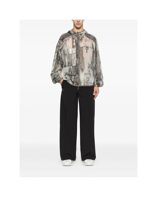 Adidas X Entire Studios Black X Entire Studios Z. N.E. Logo-Print Wide-Leg Trousers for men