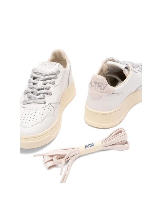 Autry White Medalist Sneakers