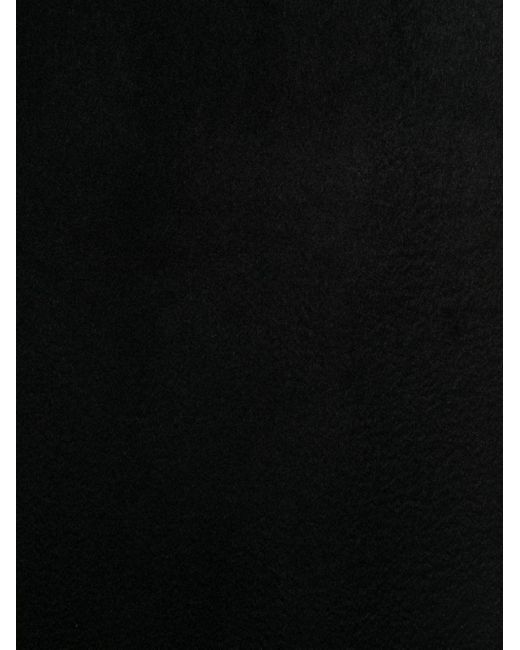 Max Mara Black Embroidered-Logo Cashmere Scarf