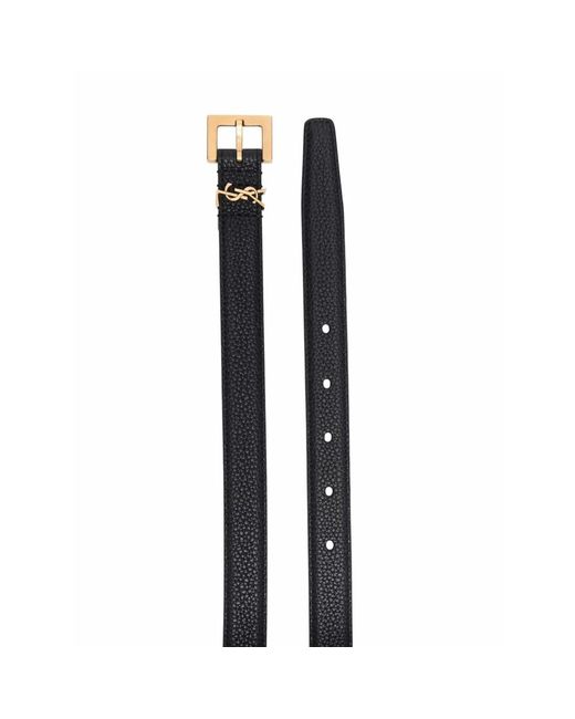 Saint Laurent Multicolor Monogram Square-Buckle Belt