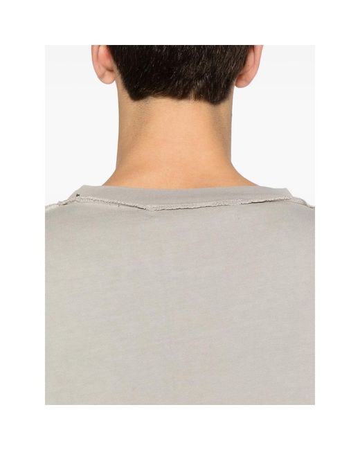 Stay Human On Earth Gray Drop-Shoulder T-Shirt for men