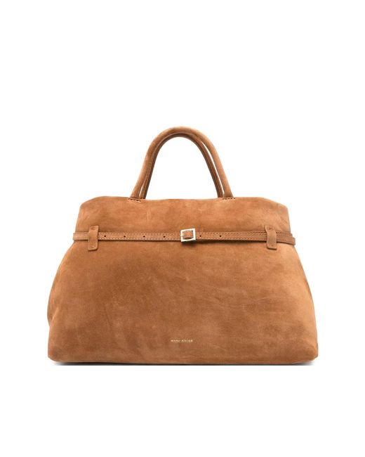 MANU Atelier Brown Le Cambon 40 Handbag