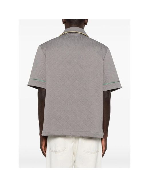 Casablanca Gray Shirt Monogram Jacquard for men