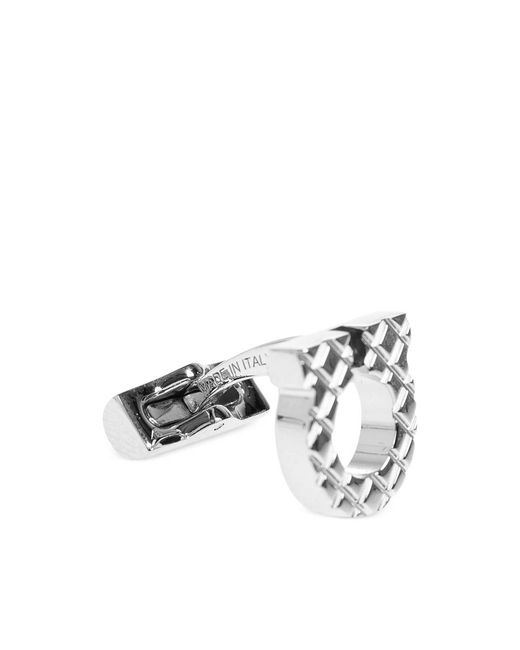 Ferragamo Metallic Cufflinks for men