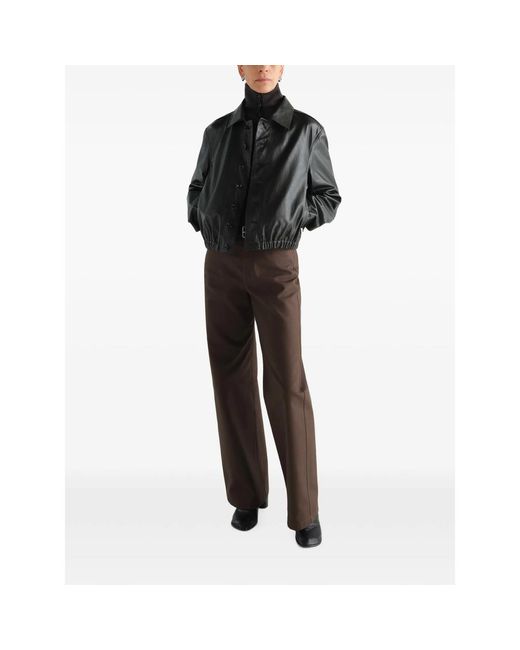 Lemaire Black Soft Leather Blouson