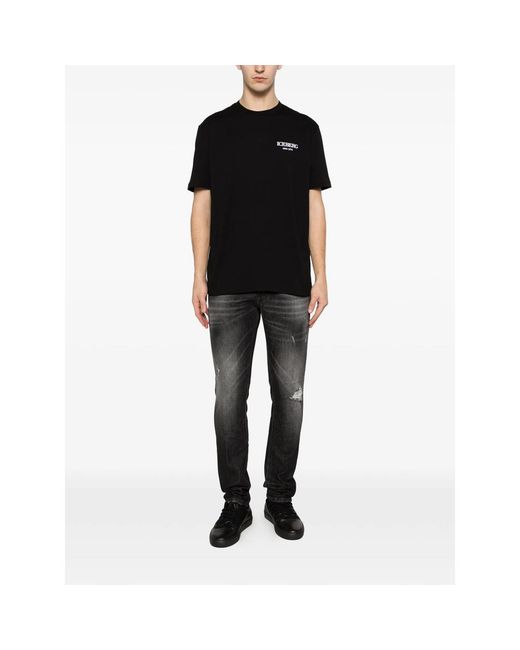 Dondup Black George Ripped Jeans for men