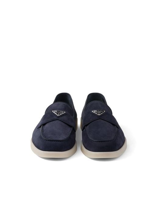 Prada Blue Loafers for men
