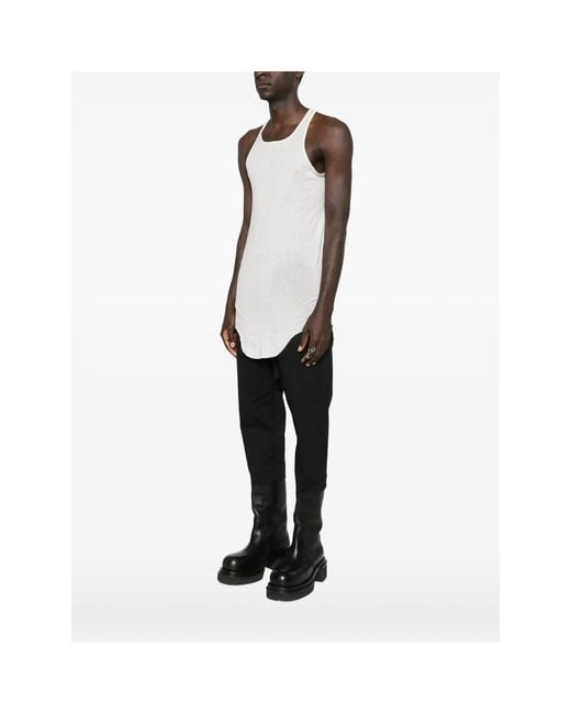 Rick Owens White T-Shirts And Vests for men
