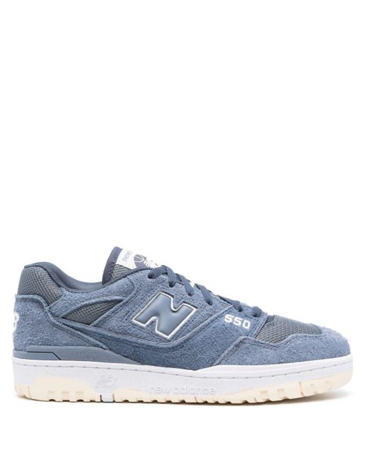 New Balance Blue 550 Suede Sneakers for men