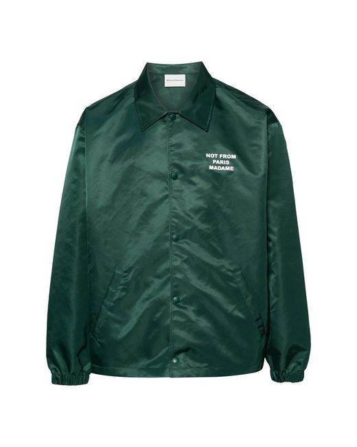 Drole de Monsieur Green La Vest Slogan Lightweight Jacket for men