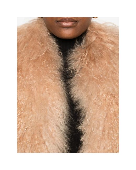 Numerootto Natural Mongolian Fur Jacket