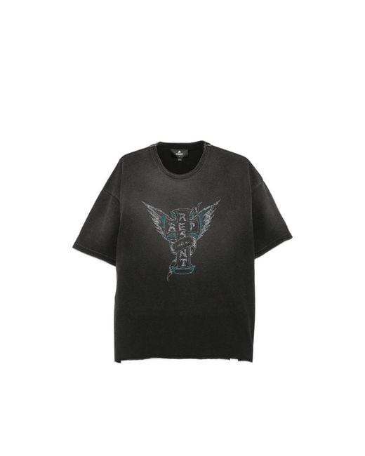 Represent Black T-Shirt Mlm101141-04 for men