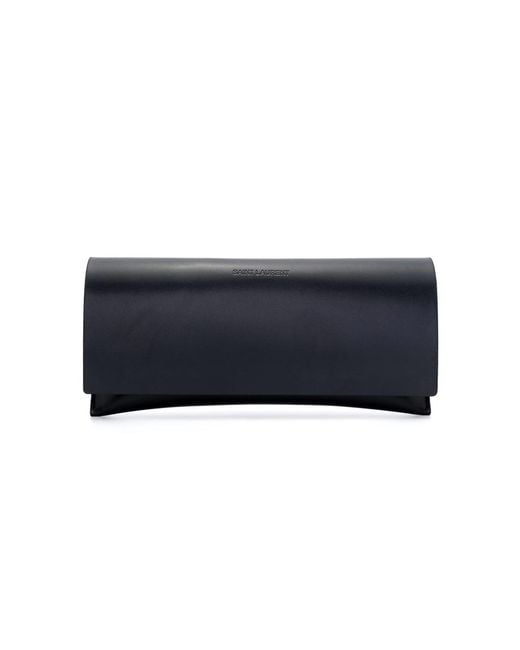 Saint Laurent Black Rectangle-Frame Sunglasses