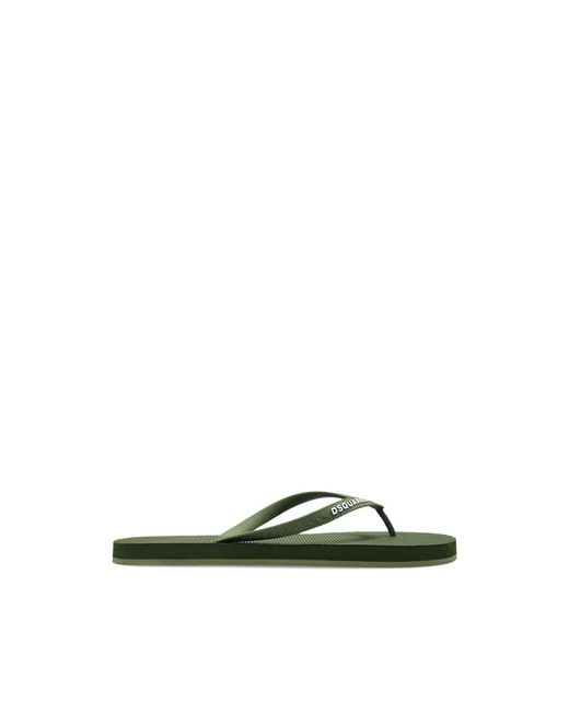 DSquared² Green Flip-Flops & Slides for men