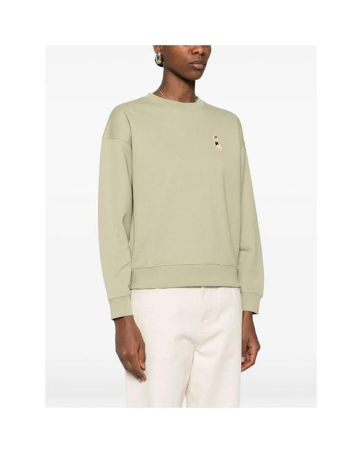 Maison Kitsuné Green Fox Embroidery Sweatshirt