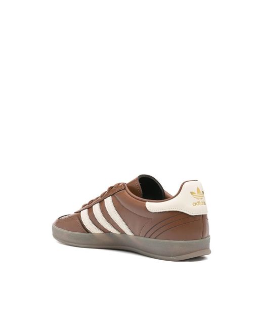 Adidas Brown Sneaker With Stripes for men
