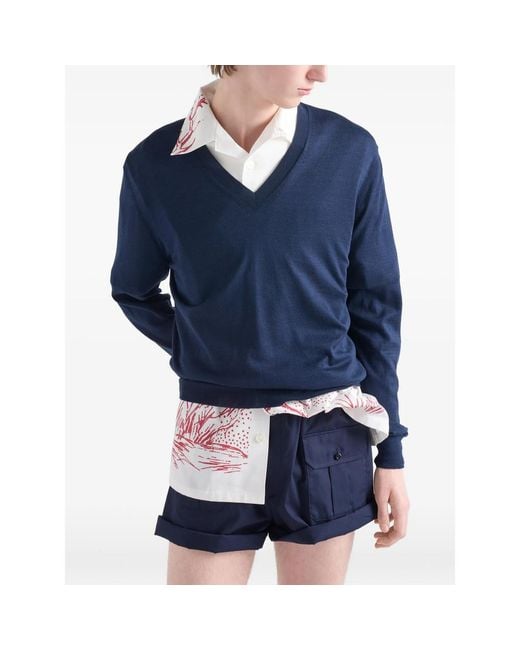 Prada Blue Sweaters & Knitwear for men