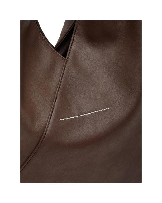 MM6 by Maison Martin Margiela Brown Small Japanese Tote Bag