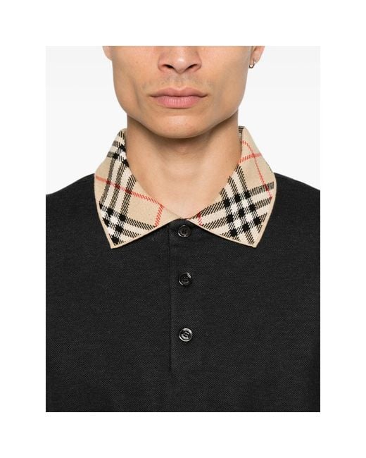 Burberry Black Polo Shirts for men