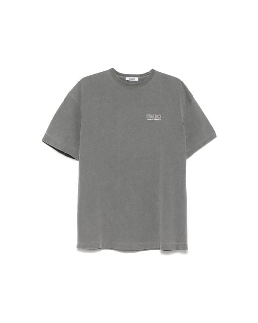 Eraldo Gray Cotton T-Shirt for men