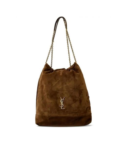 Saint Laurent Brown Shoulder Bags