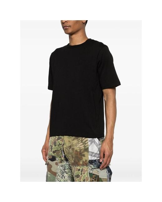Vision Of Super Black Crew-Neck Embossed T-Shirt for men