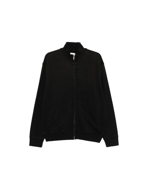 Arte' Black Sunfade Zip-Up Hoodie for men