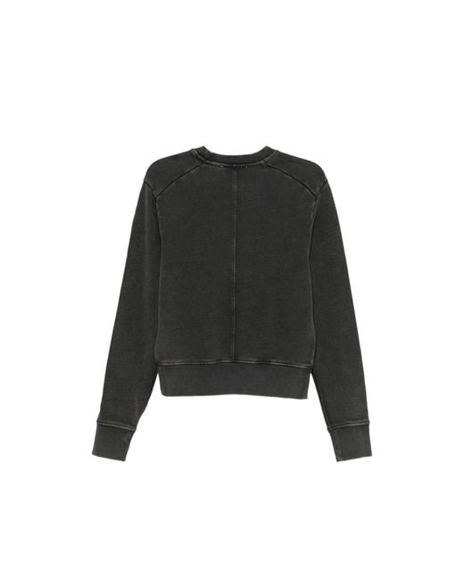 Entire studios Black Washed-Effect Panelled Sweater