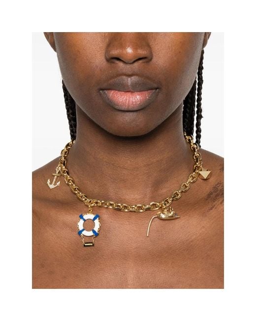 Vivetta Metallic Charm-Chain Necklace