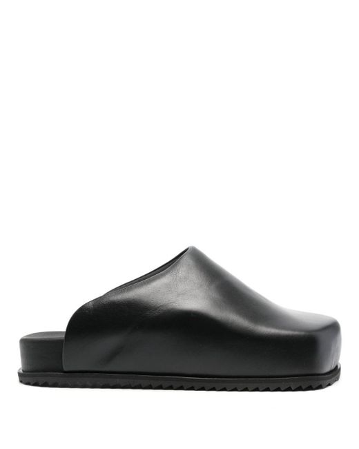 Yume Yume Black Truck Leather Slippers for men