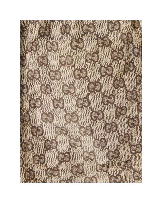 Gucci Gray Gg Supreme Shorts for men