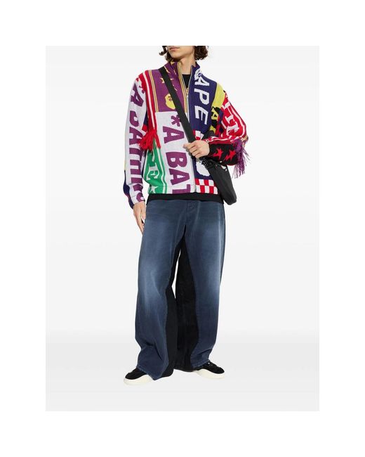 A Bathing Ape White Windbreaker for men
