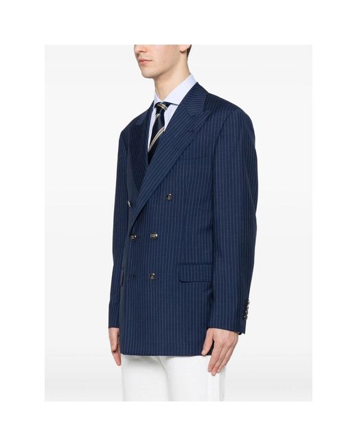 Brunello Cucinelli Blue Jackets for men