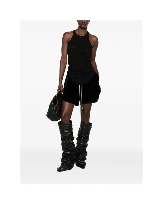Rick Owens Black Shorts