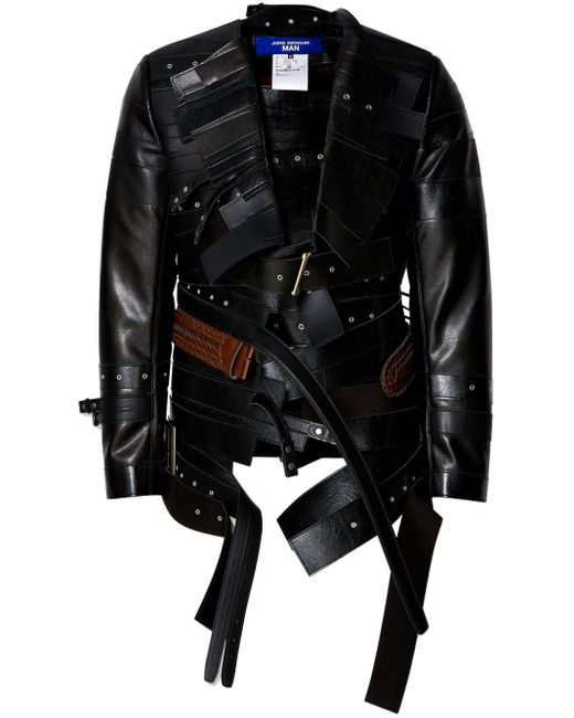 Junya Watanabe Black Belt-Embellished Jacket for men