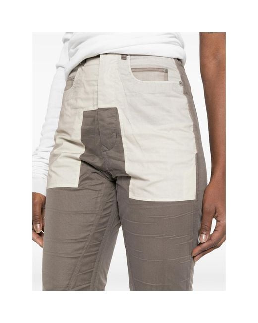 Rick Owens Gray Bolan Panelled Trousers