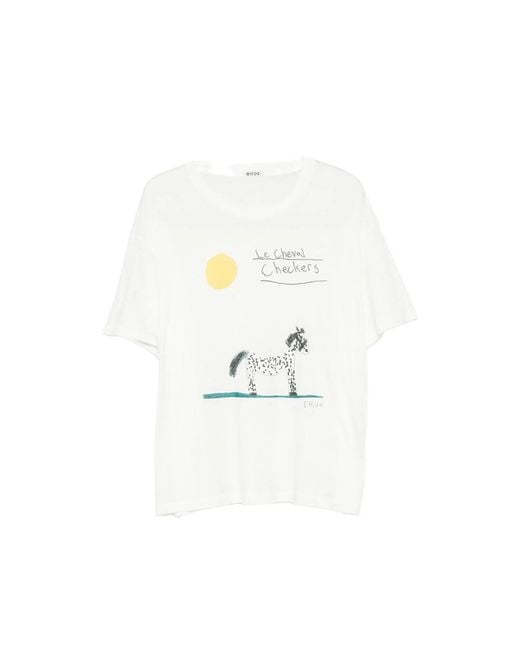 Bode White T-Shirts And Vests for men