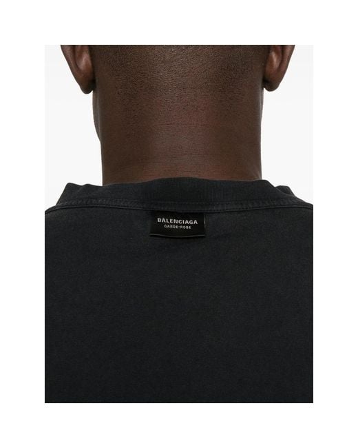 Balenciaga Black T-Shirts And Vests for men