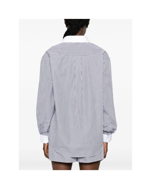Sporty & Rich Gray Shirt Cotton