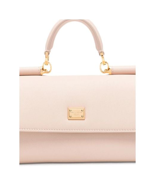 Dolce & Gabbana Pink Front Flap Top Handle Bag