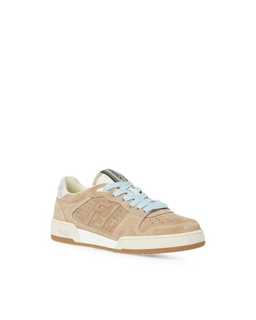Fendi Natural Match Logo-Patch Sneakers