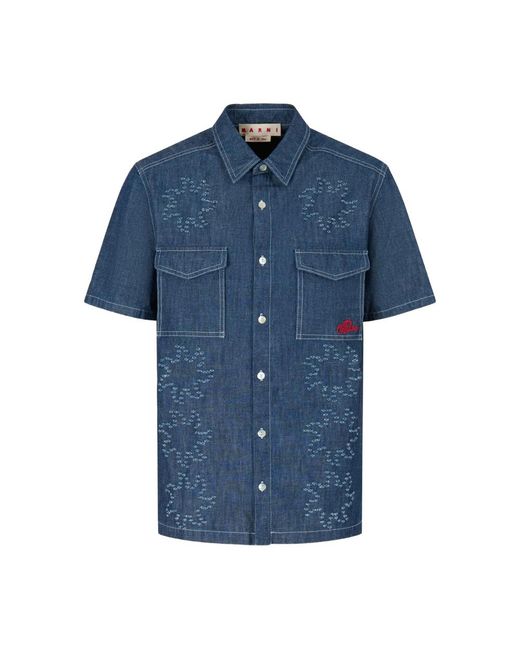 Marni Blue Shirts for men