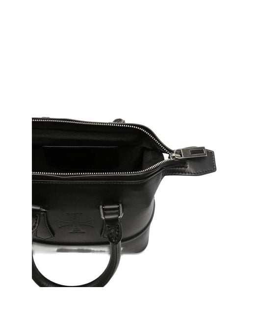 Enfants Riches Deprimes Black Logo-Embossed Tote Bag