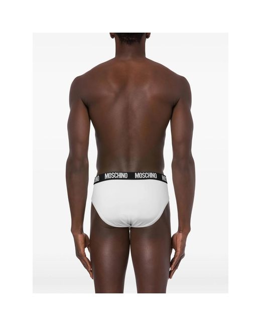 Moschino Black Cotton Briefs for men