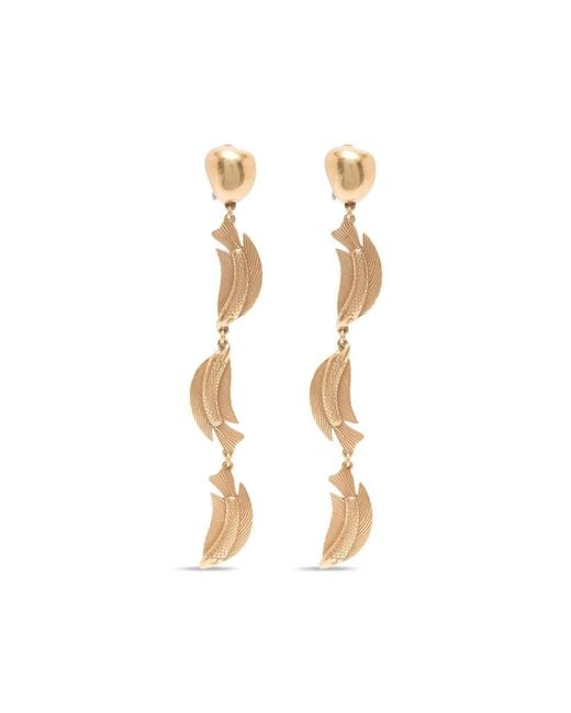 Cult Gaia Metallic Neemo Trio Fish-Pendant Drop Earrings