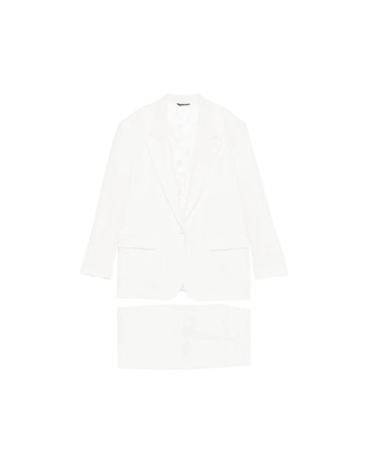 Eraldo White Single-Breasted Suit