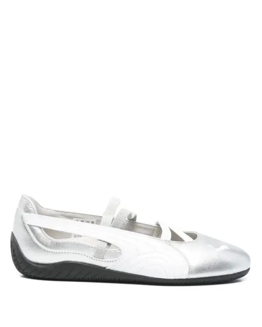 PUMA White Speedcat Ballet Flat